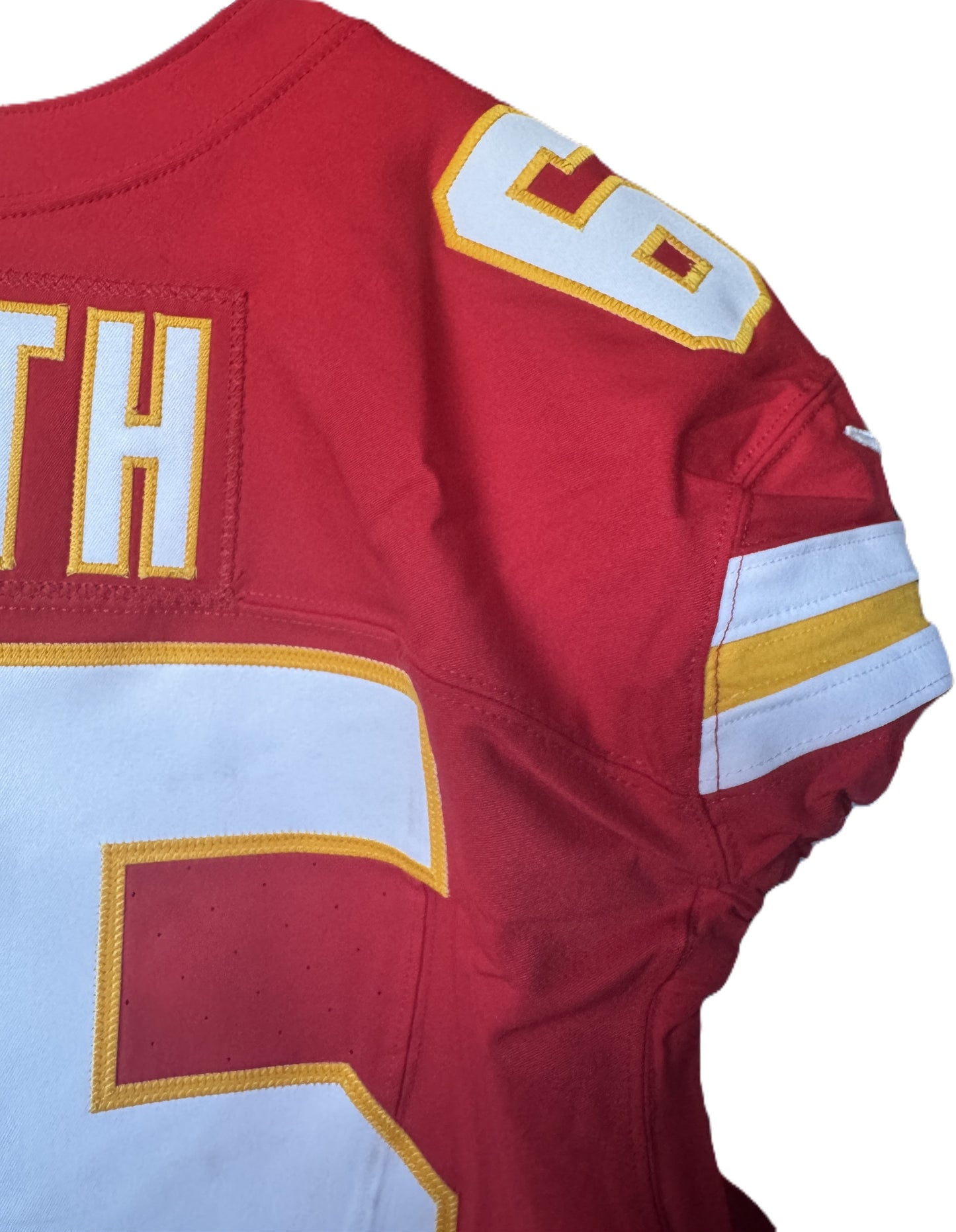 Trey Smith GAME WORN 10/19/25 Kansas City Chiefs Nike NFL Jersey 🎽 vs. Las Vegas Raiders inc. COA 🛡️