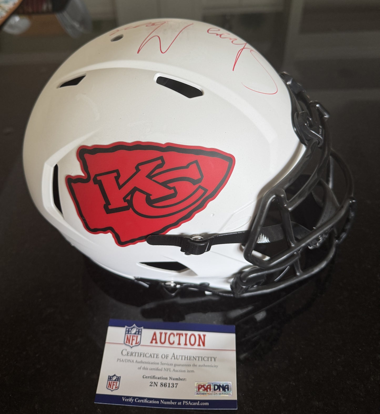 Skyy Moore Signed Kansas City Chiefs Full-Size Authentic Lunar Eclipse Helmet