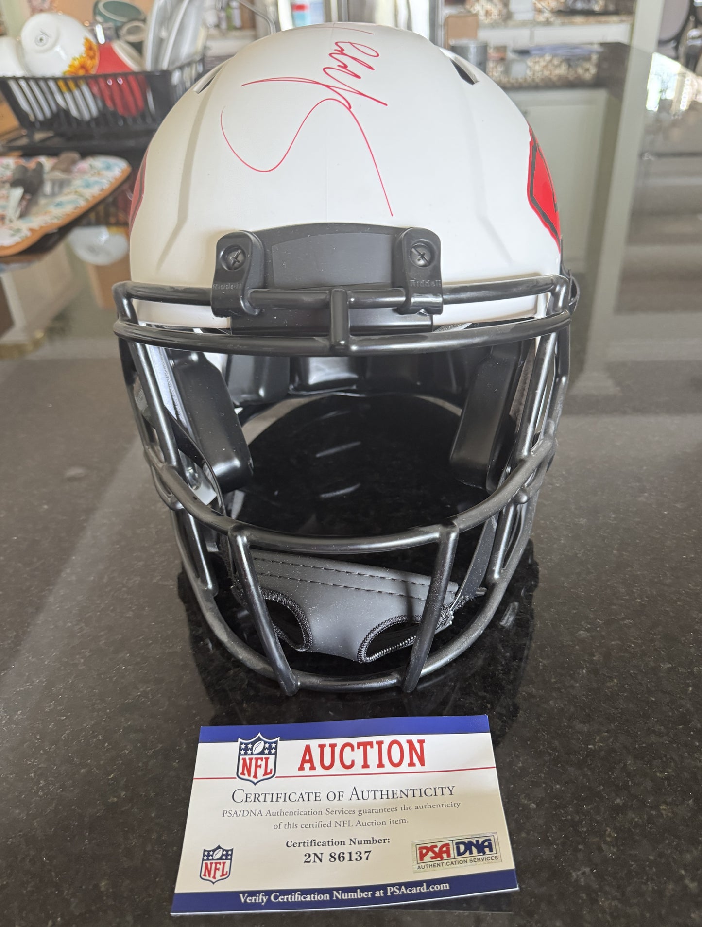 Skyy Moore Signed Kansas City Chiefs Full-Size Authentic Lunar Eclipse Helmet