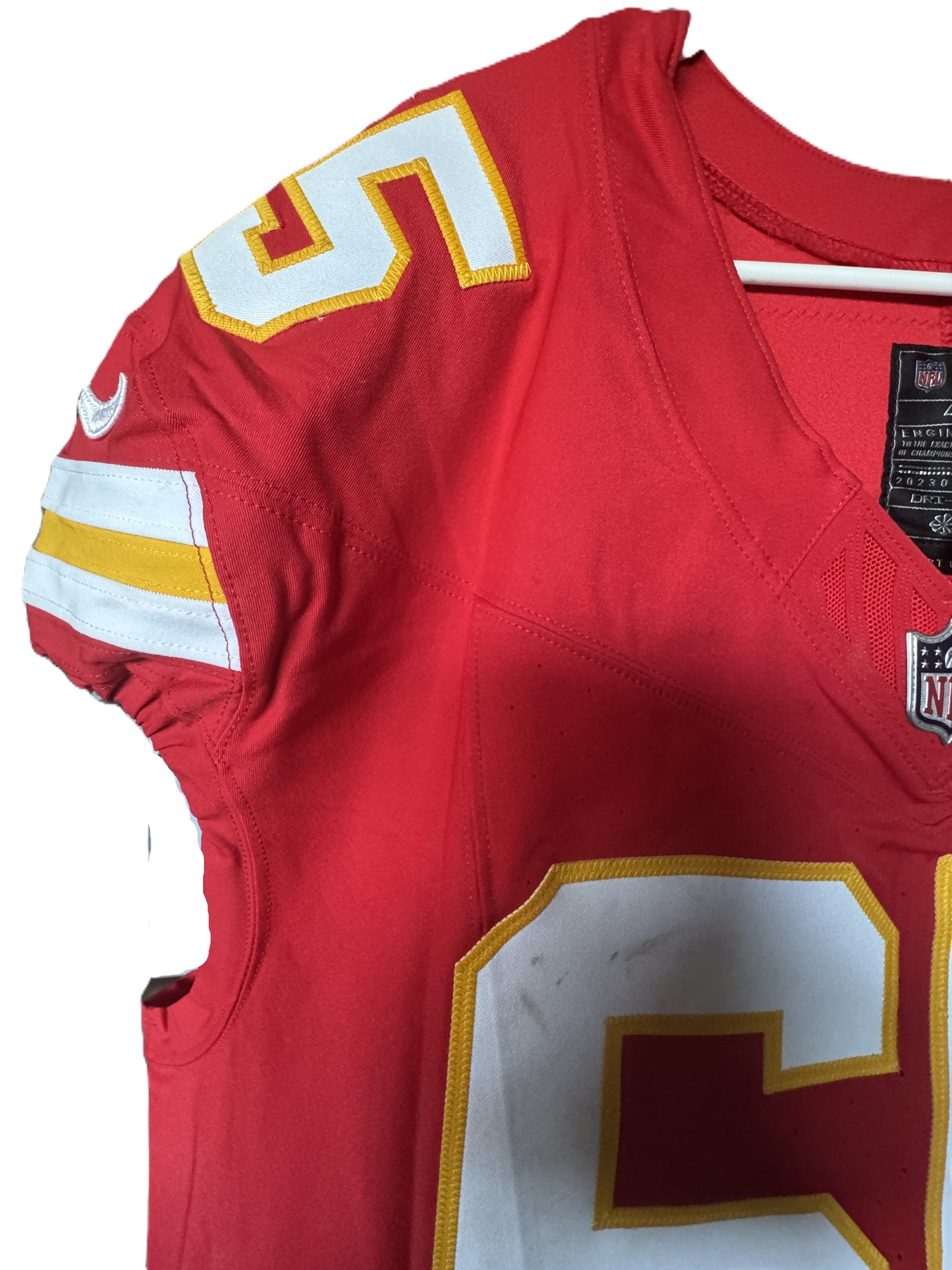 Trey Smith GAME WORN 10/19/25 Kansas City Chiefs Nike NFL Jersey 🎽 vs. Las Vegas Raiders inc. COA 🛡️