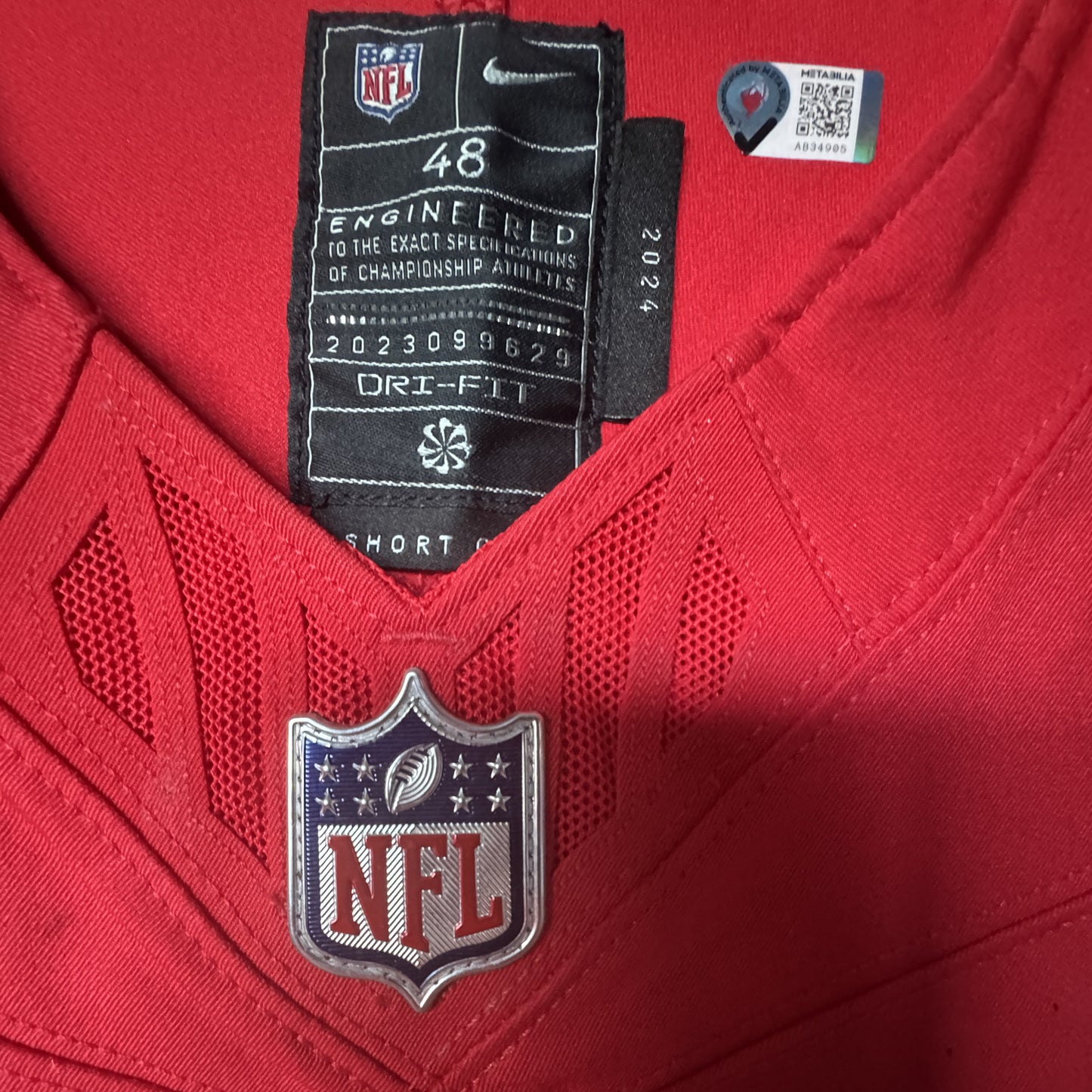 Trey Smith GAME WORN 10/19/25 Kansas City Chiefs Nike NFL Jersey 🎽 vs. Las Vegas Raiders inc. COA 🛡️