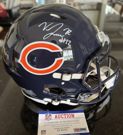 Velus Jones Jr. Hand-Signed Chicago Bears Full-Size Authentic NFL Speed Helmet PSA COA Rare