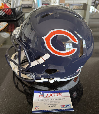 Velus Jones Jr. Hand-Signed Chicago Bears Full-Size Authentic NFL Speed Helmet PSA COA Rare
