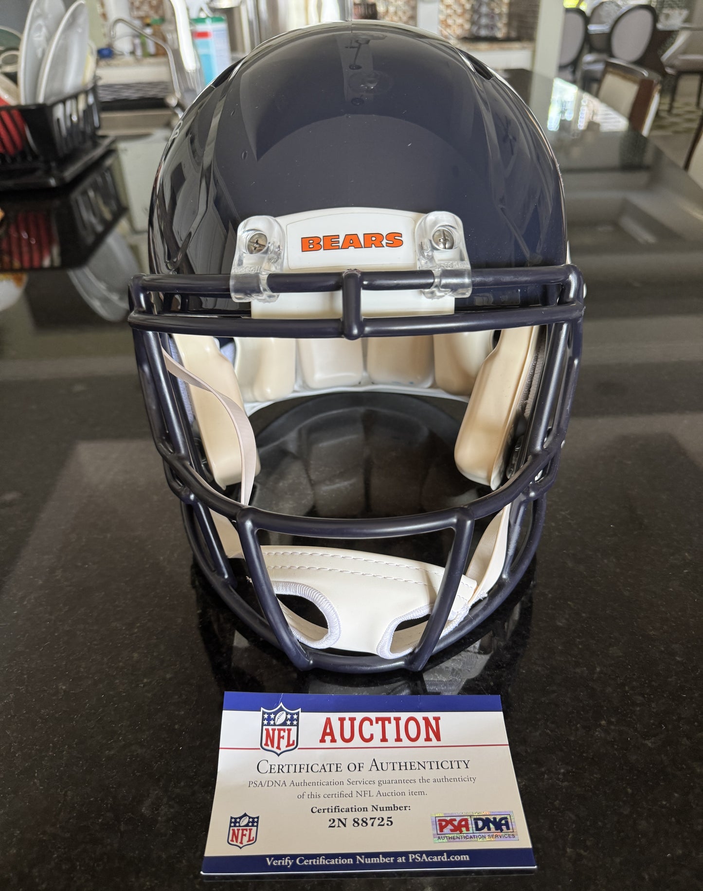Velus Jones Jr. Hand-Signed Chicago Bears Full-Size Authentic NFL Speed Helmet PSA COA Rare