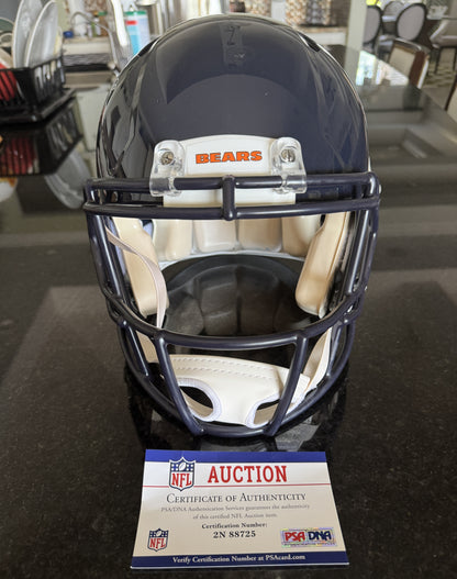 Velus Jones Jr. Hand-Signed Chicago Bears Full-Size Authentic NFL Speed Helmet PSA COA Rare