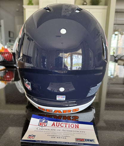 Velus Jones Jr. Hand-Signed Chicago Bears Full-Size Authentic NFL Speed Helmet PSA COA Rare