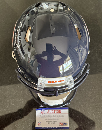 Velus Jones Jr. Hand-Signed Chicago Bears Full-Size Authentic NFL Speed Helmet PSA COA Rare