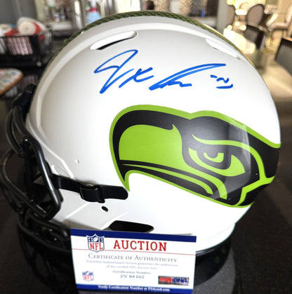 Jaxon Smith-Njigba Signed✍️Seattle Seahawks Full-Size Lunar Eclipse NFL Speed Helmet (Signed twice)