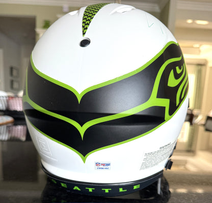 Jaxon Smith-Njigba Signed✍️Seattle Seahawks Full-Size Lunar Eclipse NFL Speed Helmet (Signed twice)