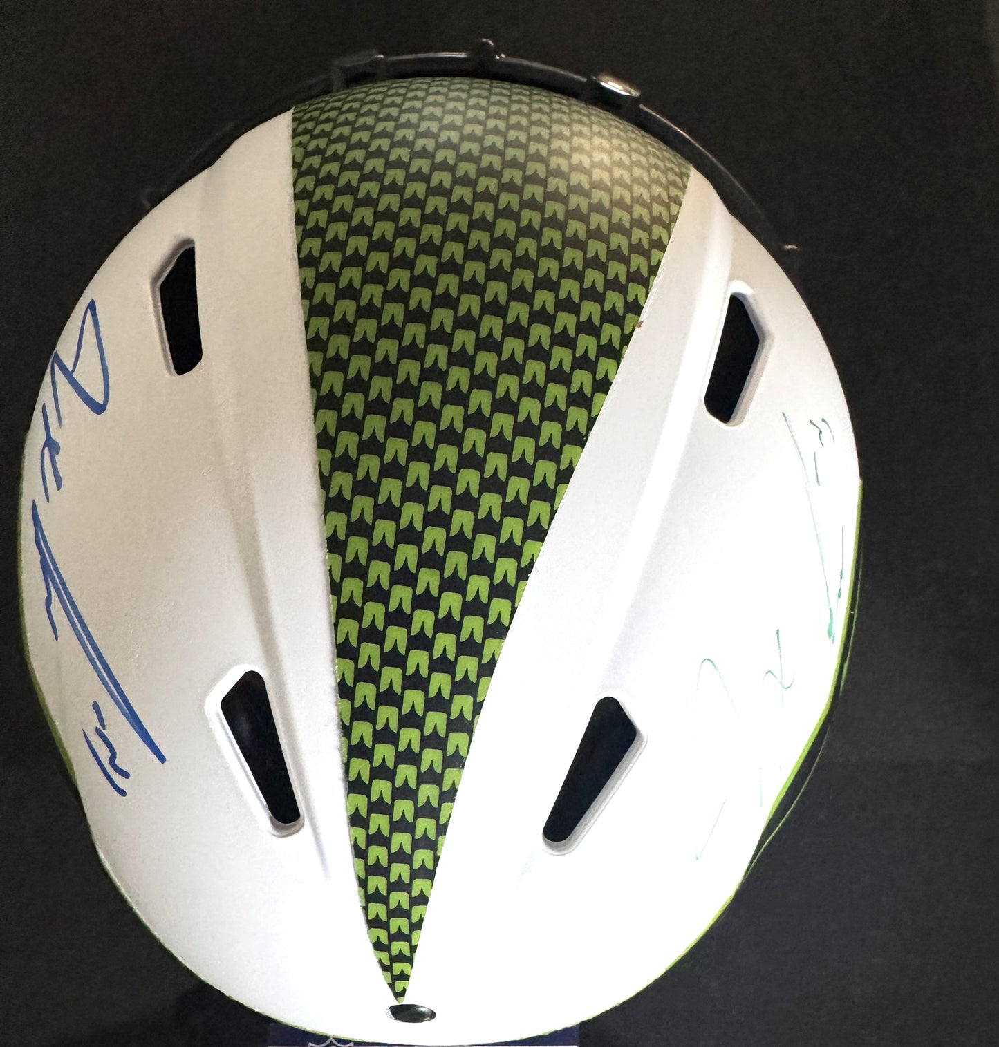 Jaxon Smith-Njigba Signed✍️Seattle Seahawks Full-Size Lunar Eclipse NFL Speed Helmet (Signed twice)
