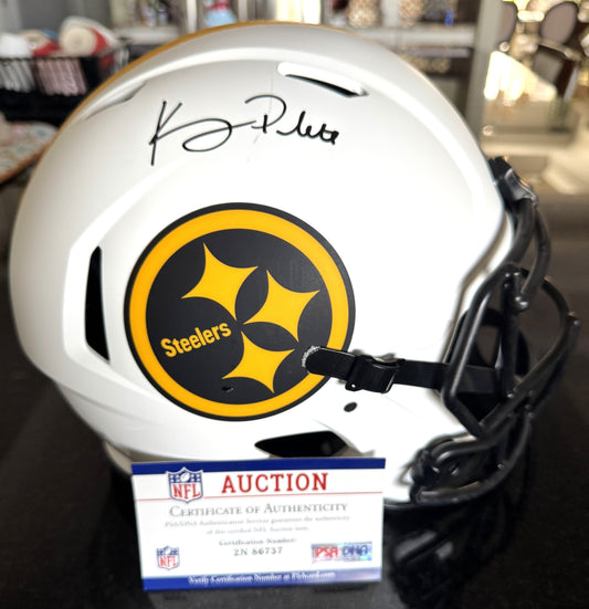 Kenny Pickett Signed✍️Pittsburgh Steelers Full-Size Lunar Eclipse Helmet🏈