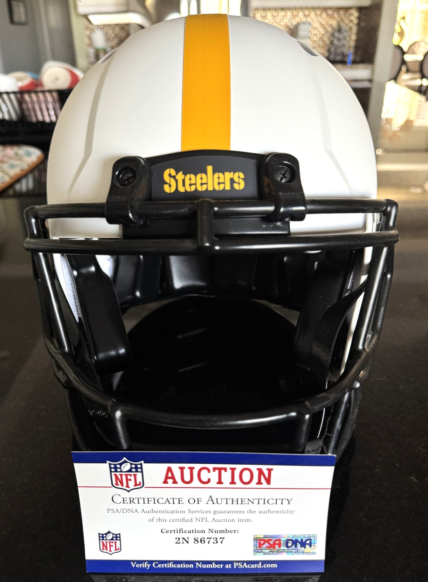 Kenny Pickett Signed✍️Pittsburgh Steelers Full-Size Lunar Eclipse Helmet🏈