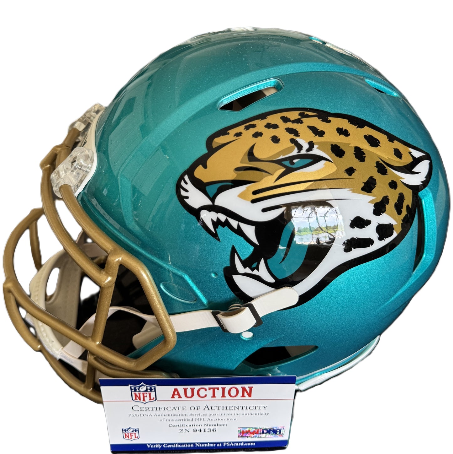 Trevor Lawrence Signed ✍️ Jacksonville Jaguars 🐆 Full-Size Authentic Flash Speed NFL Helmet PSA Authenticated 🛡️