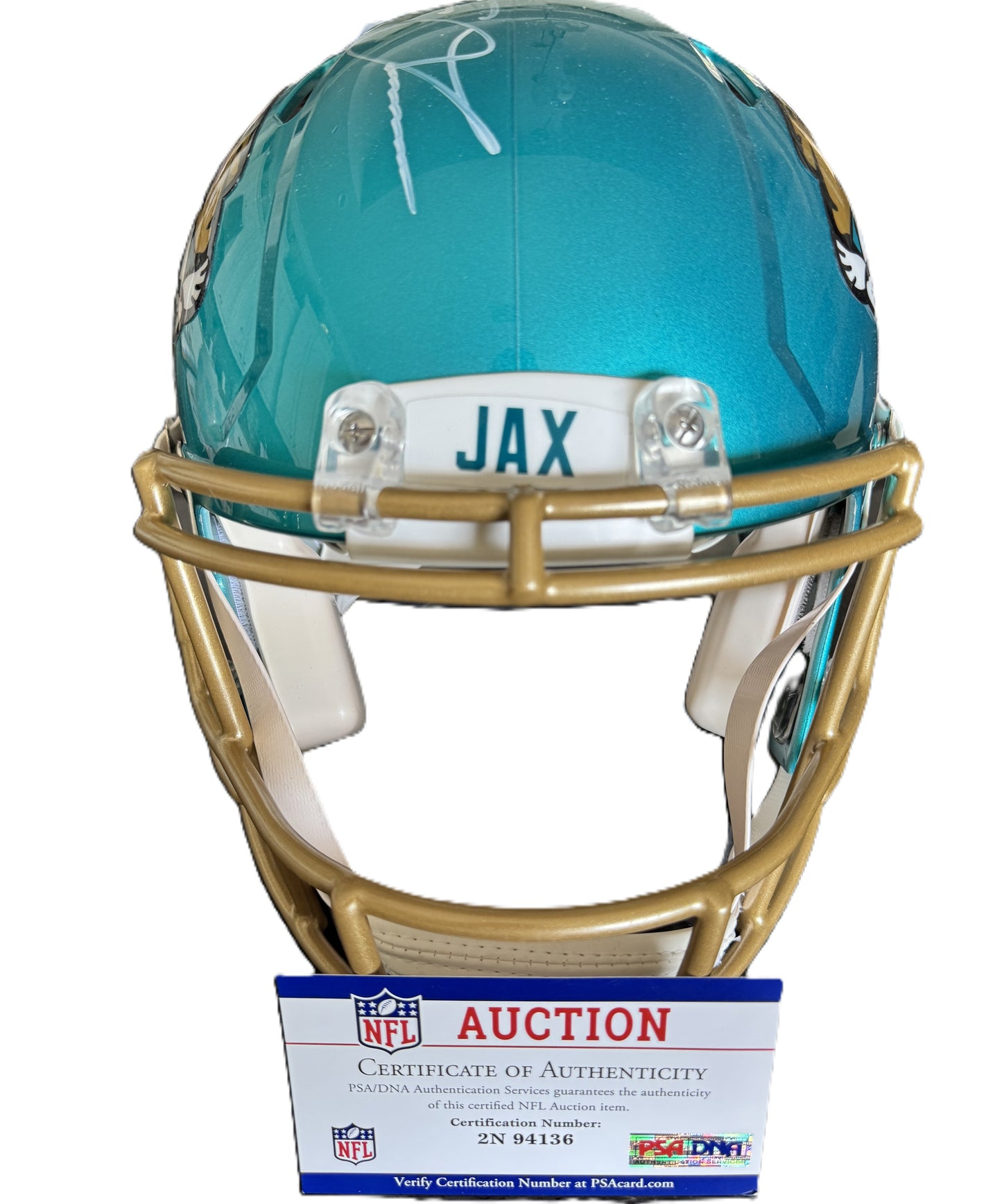 Trevor Lawrence Signed ✍️ Jacksonville Jaguars 🐆 Full-Size Authentic Flash Speed NFL Helmet PSA Authenticated 🛡️
