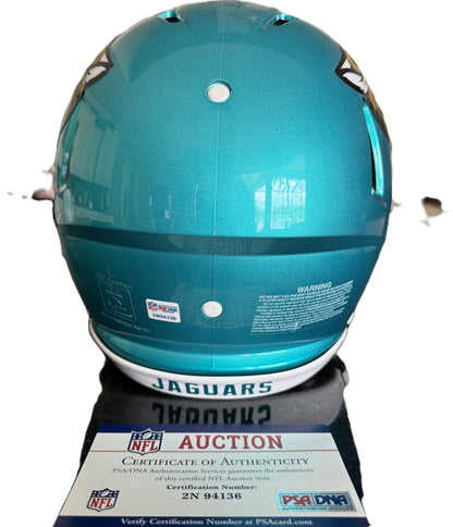 Trevor Lawrence Signed ✍️ Jacksonville Jaguars 🐆 Full-Size Authentic Flash Speed NFL Helmet PSA Authenticated 🛡️