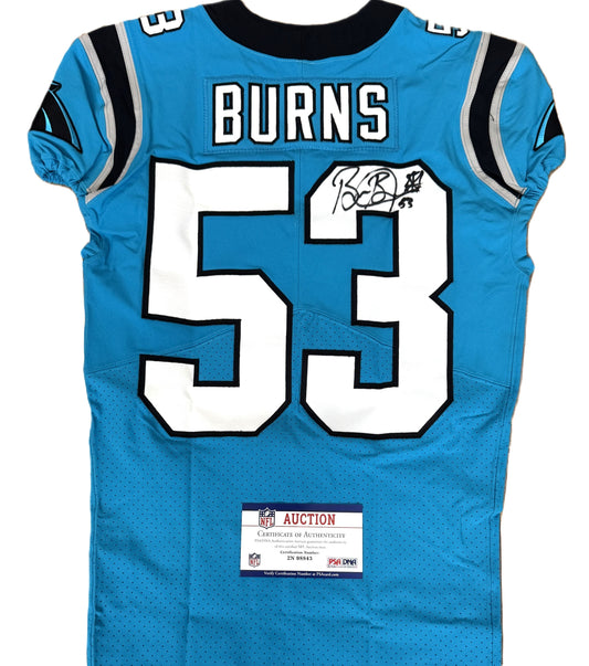 Brian Burns Hand-Signed✍️TEAM-ISSUED💪Carolina Panthers On-Field NFL Jersey PSA Certified