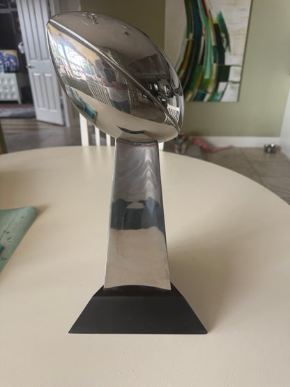 TOM BRADY 🐐 Hand Signed New England Patriots Super Bowl XXXVI Replica Vince Lombardi Trophy inc. COA 💥