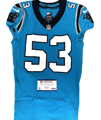 Brian Burns Hand-Signed✍️TEAM-ISSUED💪Carolina Panthers On-Field NFL Jersey PSA Certified
