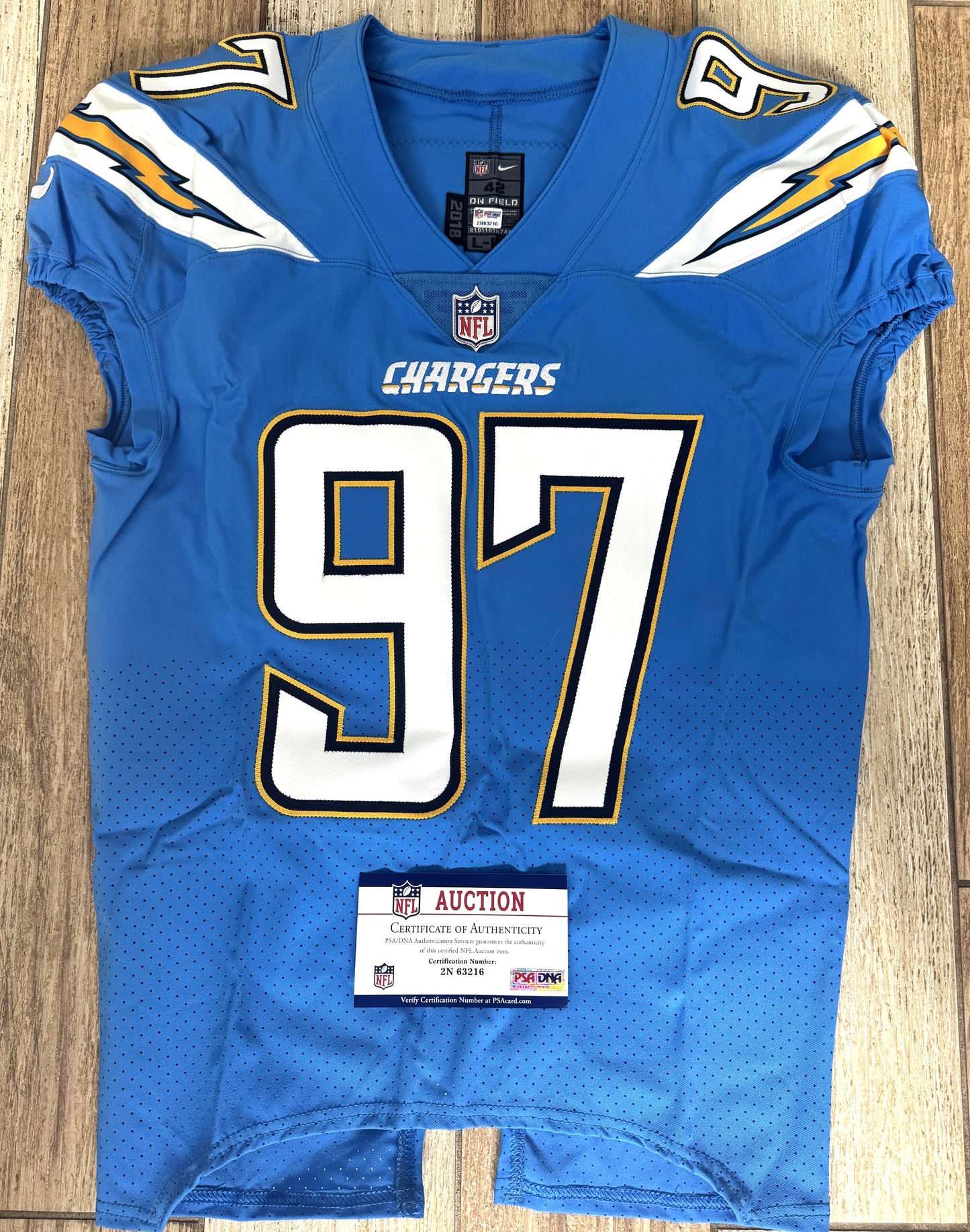 Joey Bosa Hand-Signed✍️Los Angeles Chargers⚡️Authentic On-Field Nike NFL Jersey👕