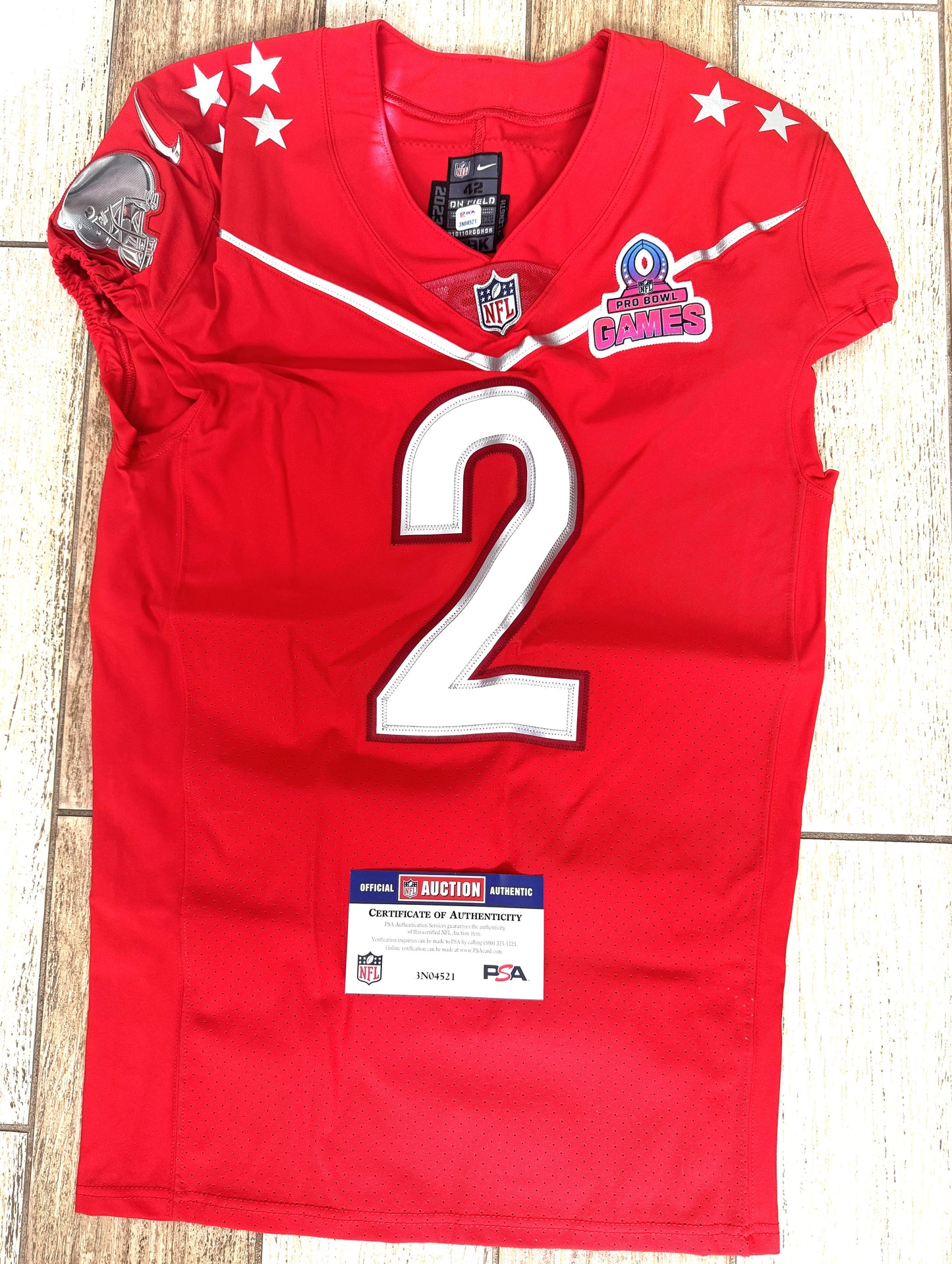 Amari Cooper Team-Issued 💪2024 Pro Bowl Games Cleveland Browns On-Field NFL Nike Jersey