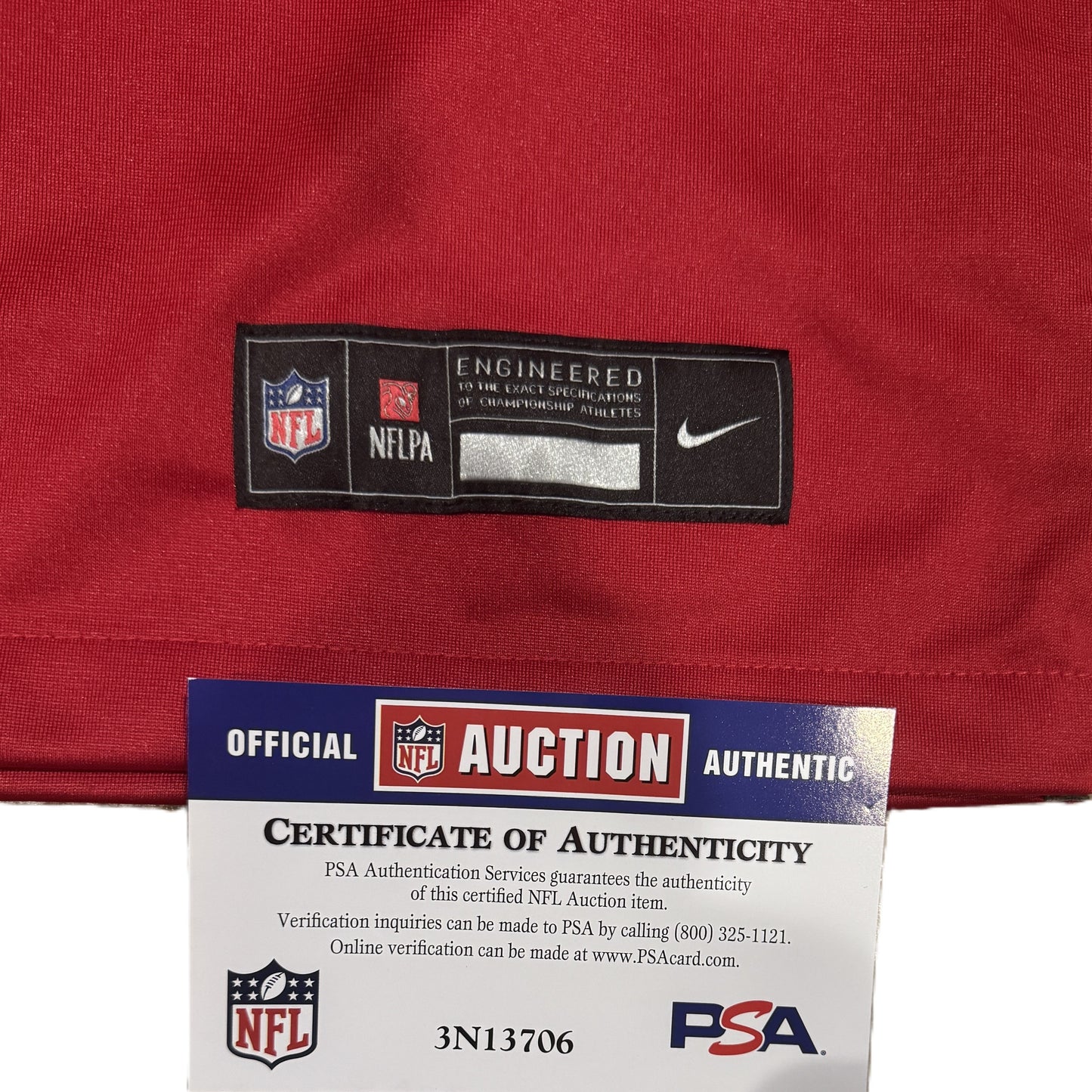 Malik Nabers Signed 🖊️ New York Giants Throwback Replica Nike NFL Jersey 👕 Also includes PSA Authenticity 🛡️