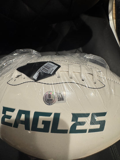 Josh Sweat Signed Philadelphia Eagles NFL Super Bowl Logo Football Inscribed SB LIX Champs