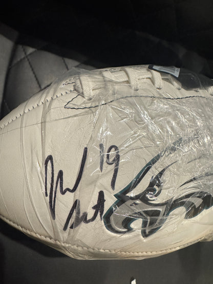 Josh Sweat Signed Philadelphia Eagles NFL Super Bowl Logo Football Inscribed SB LIX Champs
