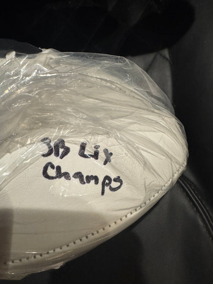 Josh Sweat Signed Philadelphia Eagles NFL Super Bowl Logo Football Inscribed SB LIX Champs