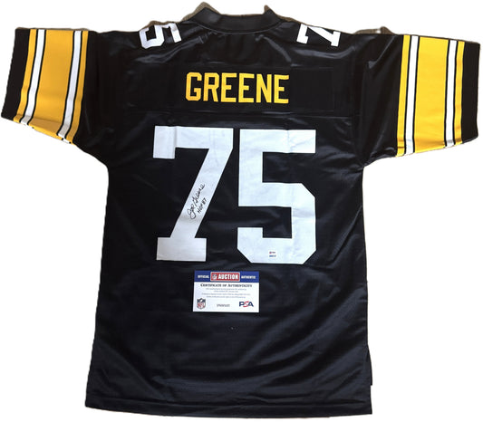 Joe Greene Signed Pittsburgh Steelers Replica NFL Jersey - Sports Memorabilia🔥