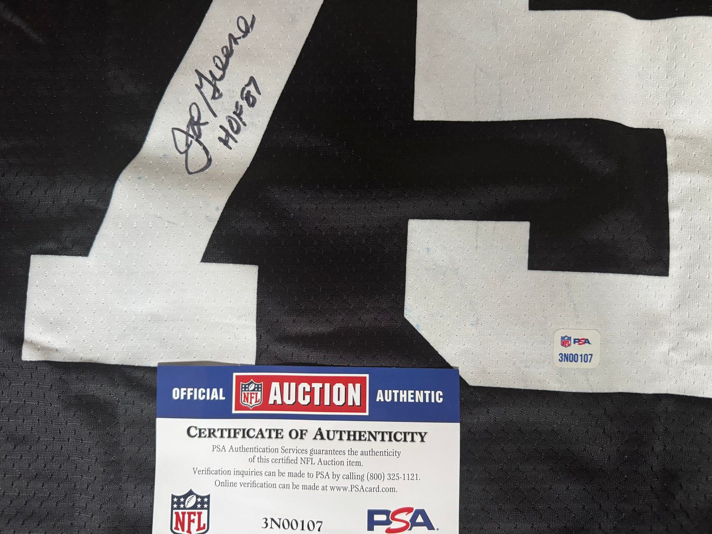 Joe Greene Signed Pittsburgh Steelers Replica NFL Jersey - Sports Memorabilia🔥