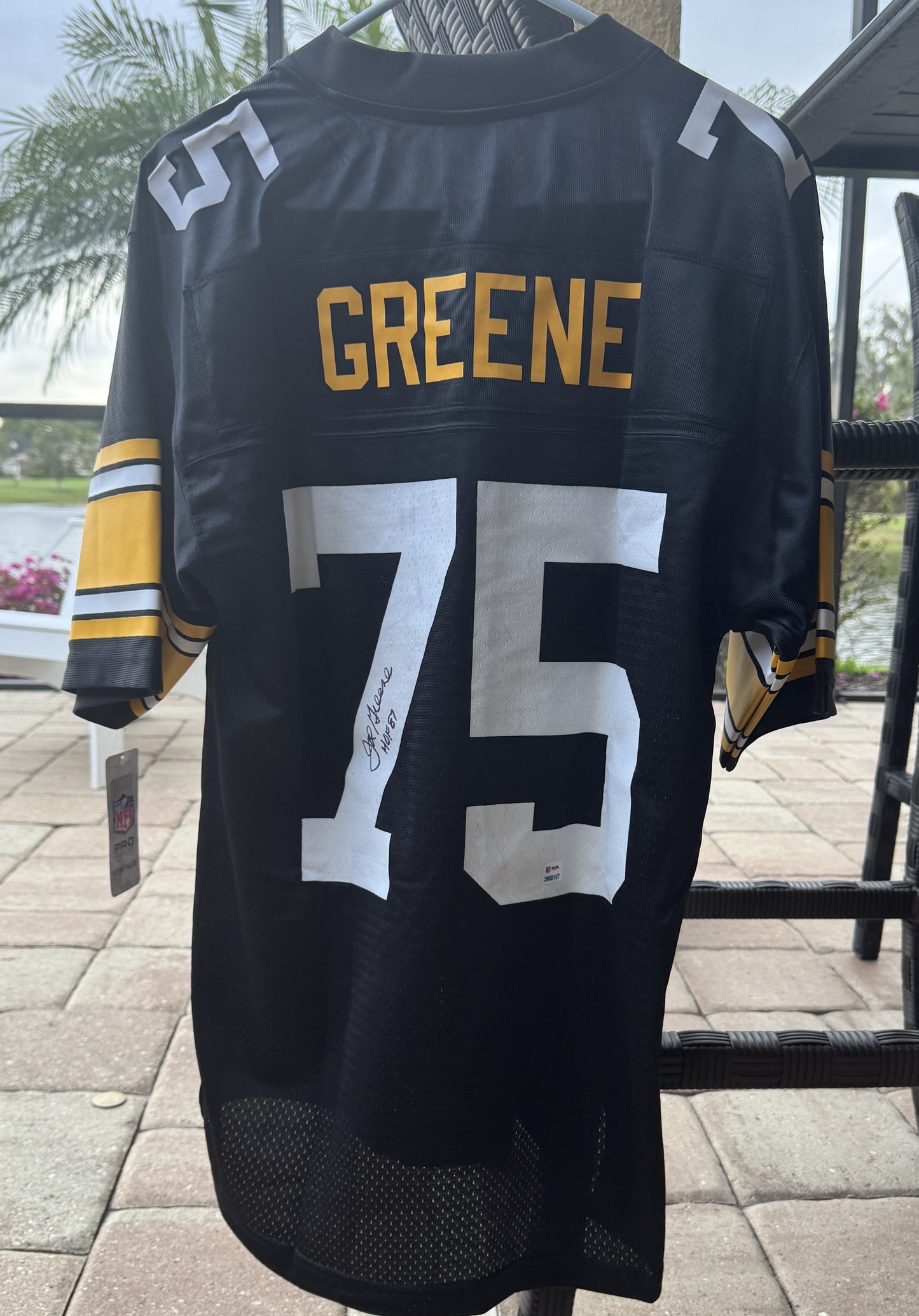 Joe Greene Signed Pittsburgh Steelers Replica NFL Jersey - Sports Memorabilia🔥
