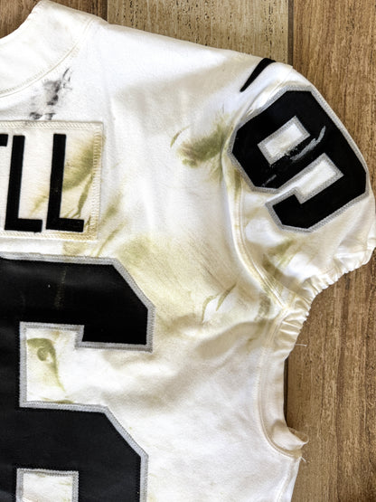 Clelin Ferrell GAME WORN💪12.01.19 Oakland Raiders⚫⚪Nike NFL Jersey 👕vs. Chiefs inc. COA 🛡️