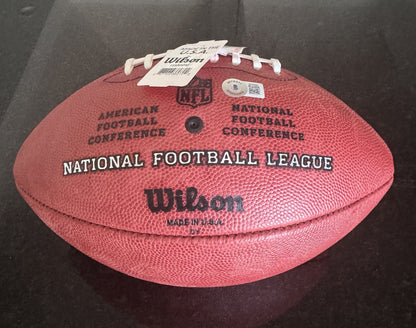 Fred Warner Signed San Francisco 49ers 75th Anniversary Official Wilson Duke NFL Football with “49ers 75th Annie.” Inscription