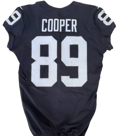 Amari Cooper GAME WORN 💪 11.19.17 Oakland Raiders⚫⚪Nike NFL Jersey 👕 vs. Patriots inc. COA 🛡️