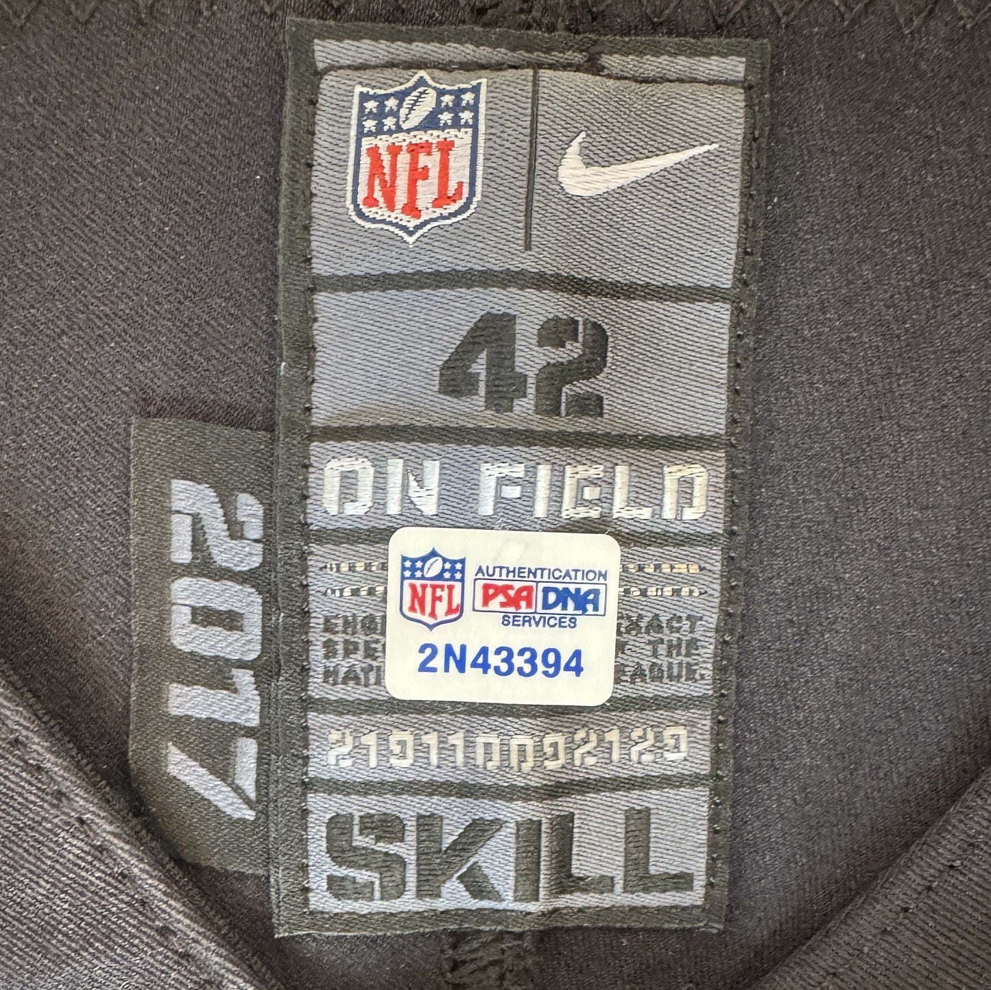 Amari Cooper GAME WORN 💪 11.19.17 Oakland Raiders⚫⚪Nike NFL Jersey 👕 vs. Patriots inc. COA 🛡️