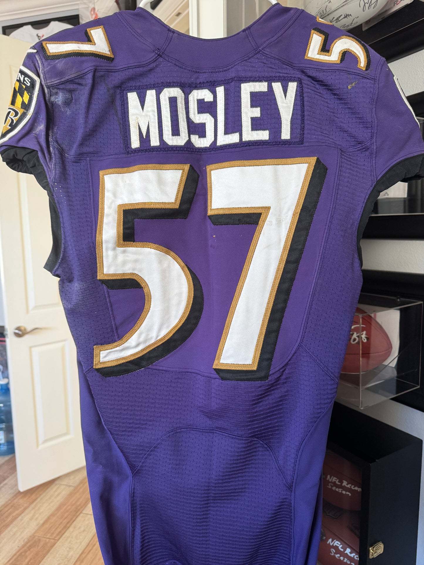C.J. Mosley GAME WORN 💪 10/09/16 Baltimore Ravens Nike NFL Jersey 👕 vs Commanders inc. COA 🛡️