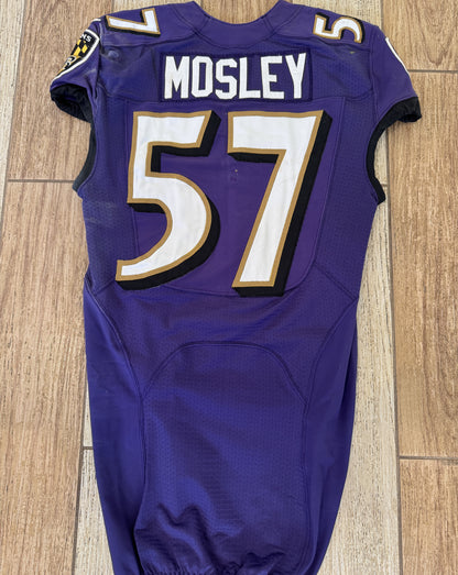 C.J. Mosley GAME WORN 💪 10/09/16 Baltimore Ravens Nike NFL Jersey 👕 vs Commanders inc. COA 🛡️