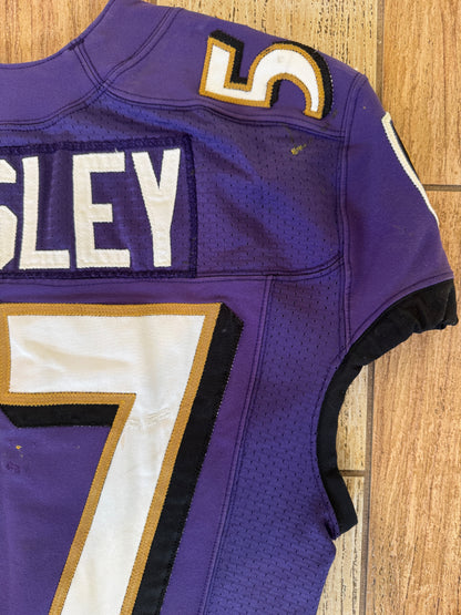 C.J. Mosley GAME WORN 💪 10/09/16 Baltimore Ravens Nike NFL Jersey 👕 vs Commanders inc. COA 🛡️