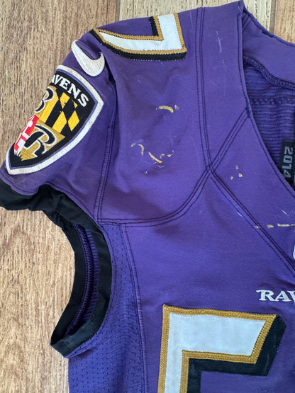 C.J. Mosley GAME WORN 💪 10/09/16 Baltimore Ravens Nike NFL Jersey 👕 vs Commanders inc. COA 🛡️