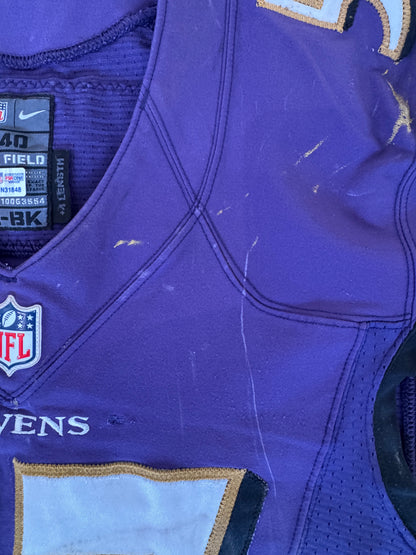 C.J. Mosley GAME WORN 💪 10/09/16 Baltimore Ravens Nike NFL Jersey 👕 vs Commanders inc. COA 🛡️
