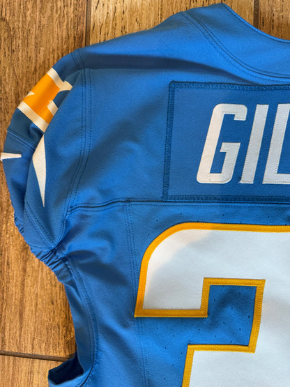 Alohi Gilman GAME WORN 💪 10/05/25 Los Angeles Chargers Nike NFL Jersey vs. Commanders inc. COA 🛡️