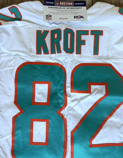 Tyler Kroft GAME USED 💪 11/05/2023 Miami Dolphins 🐬 Nike On-Field NFL Jersey🎽 includes PSA Authenticity 🛡️ vs Kansas City Chiefs