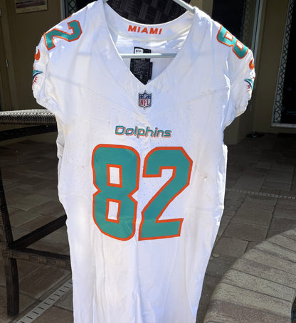 Tyler Kroft GAME USED 💪 11/05/2023 Miami Dolphins 🐬 Nike On-Field NFL Jersey🎽 includes PSA Authenticity 🛡️ vs Kansas City Chiefs