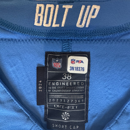 Alohi Gilman GAME WORN 💪 10/05/25 Los Angeles Chargers Nike NFL Jersey vs. Commanders inc. COA 🛡️