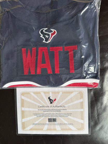 J.J. Watt TEAM ISSUED 🔥 Color Rush Houston Texans 🐂 Nike NFL Jersey 👕 inc COA 🛡️