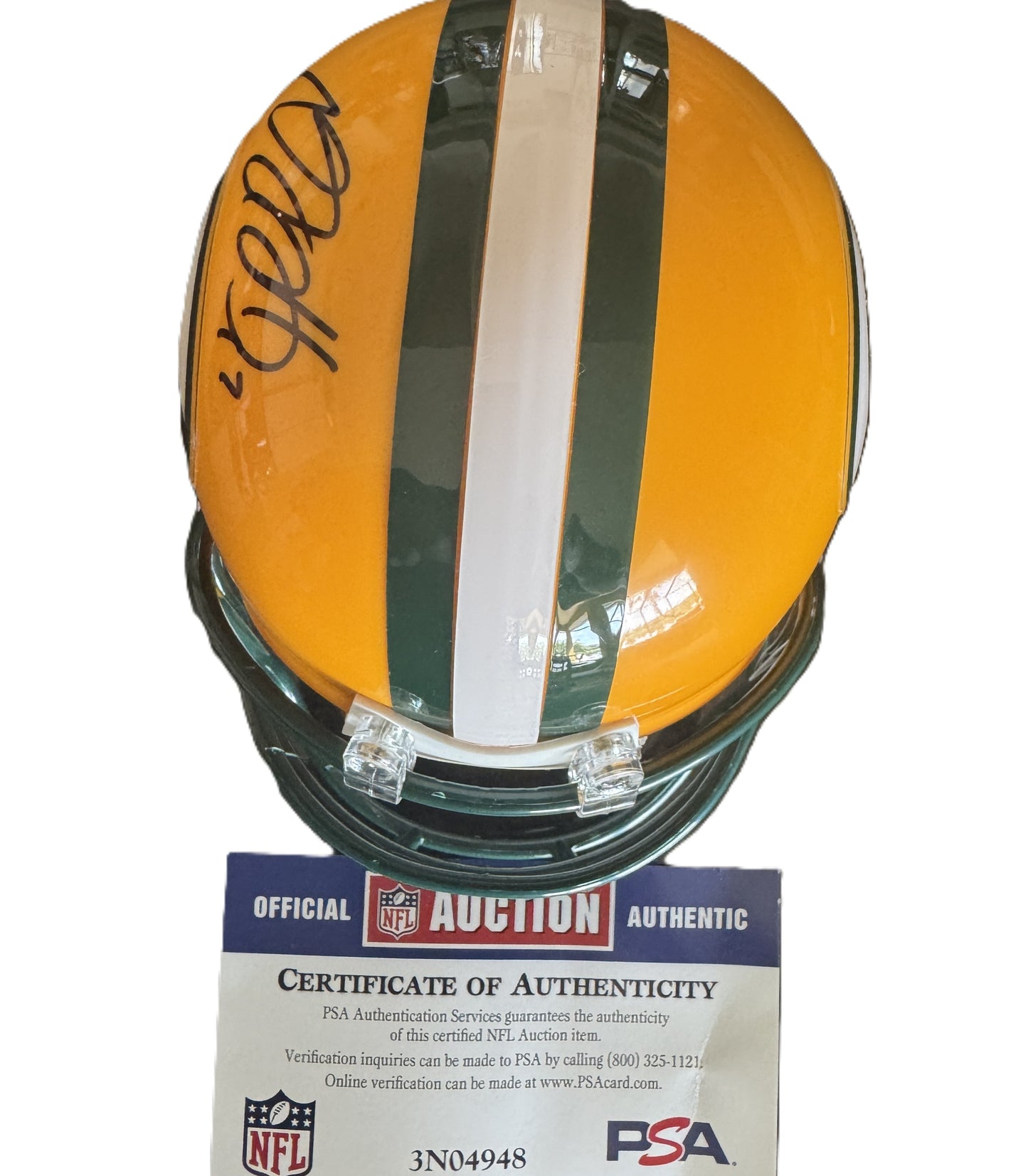 Davante Adams Hand Signed 🖊️Green Bay Packers mini NFL Helmet 🏆Also includes PSA Authenticity 🛡️