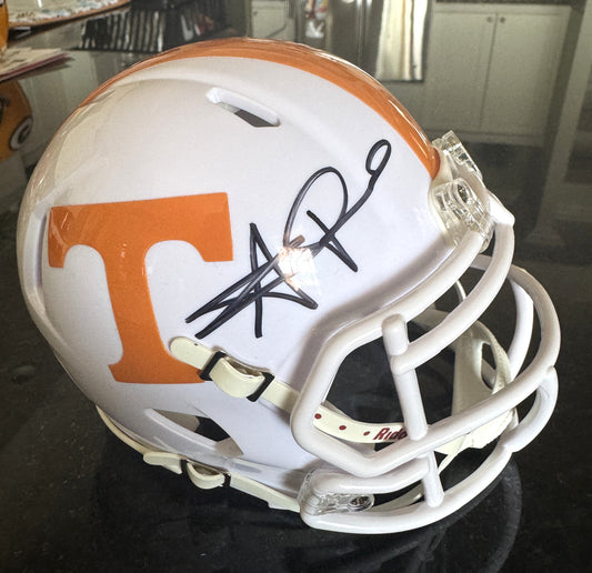 Alvin Kamara Hand-Signed✍️Tennessee Volunteers Speed Mini-Helmet NFL Memorabilia