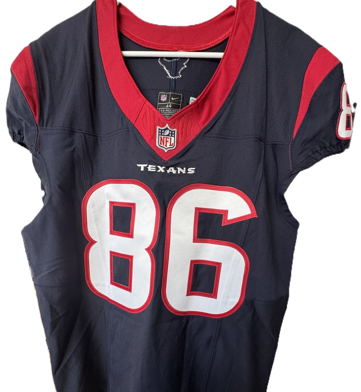 Dalton Schultz SIGNED ✍️ Game-Issued Houston Texans 🐂 Nike NFL Jersey inc COA ⭐