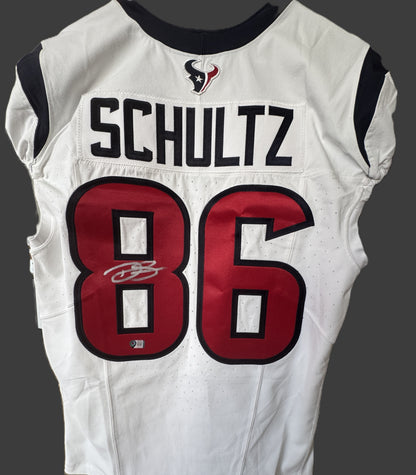 Dalton Schultz SIGNED + TEAM ISSUED Houston Texans Nike NFL Jersey includes COA