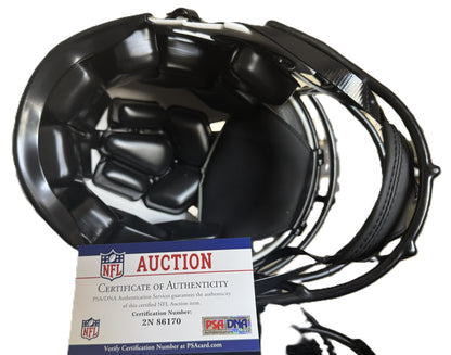 Erik Ezukanma Signed Miami Dolphins Full-Size Lunar Eclipse Helmet signed Eazy-E Inc. PSA Authentication 🛡️